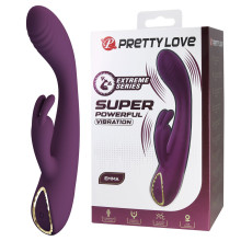 PRETTY LOVE - EMMA VIBRADOR CON ESTIMULADOR RABBIT MORADO