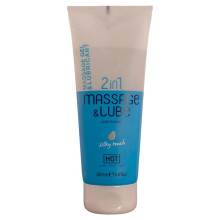 HOT - MASSAGE & GLIDE GEL 2 EN 1 TACTO SEDOSO 200 ML