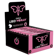 WUG LIBID WOMAN – DISPLAY 12 X 8 UDS | Chicle funcional con Maca, Ginseng Femenino y Zinc para potenciar la vitalidad femenina