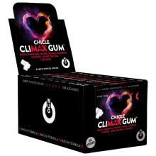 WUG Climax – DISPLAY 12 X 8 UDS | Chicle funcional con Maca, Damiana y Ginseng para potenciar el deseo y la vitalidad íntima